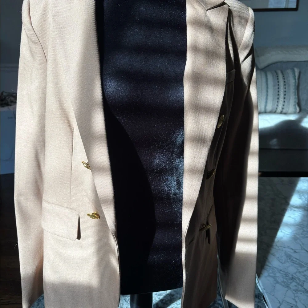 New with tags Rag & Bone Double-Breasted Tan Blazer - Picture 3 of 7
